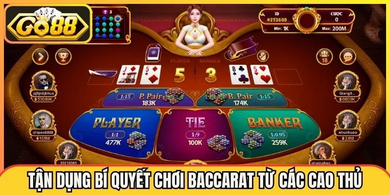 Tận dụng bí quyết chơi baccarat chuẩn xác từ các cao thủ