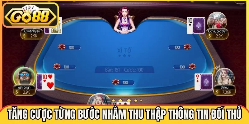 Tăng cược từng bước nhằm thu thập thông tin đối thủ
