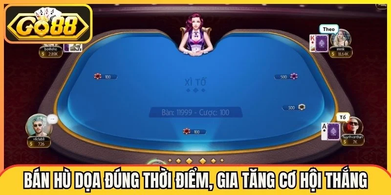 Bán hù dọa đúng thời điểm, gia tăng cơ hội thắng