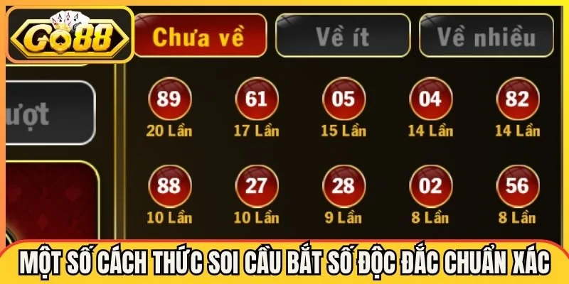 Một số cách thức soi cầu bắt số độc đắc chuẩn xác nhất