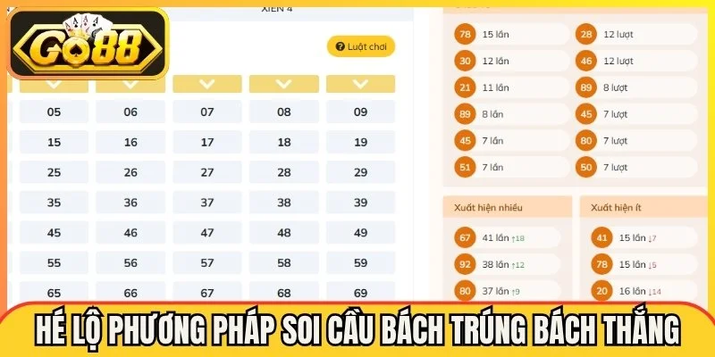 Hé lộ những phương pháp soi cầu chốt số bách trúng bách thắng