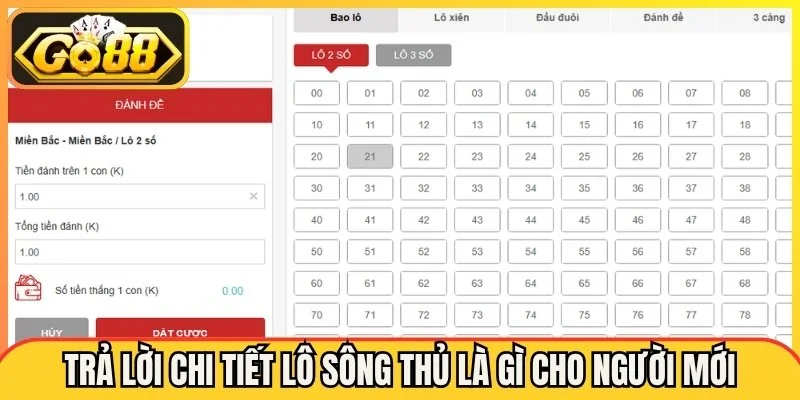 Lô Sông Thủ Là Gì Go88? Bí Kíp Chốt Số Đỉnh Cao Từ Chuyên Gia